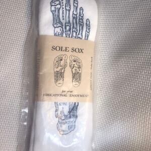 Sole Sox Unisex Tube Socks Anatomically accurate with Reflexology points